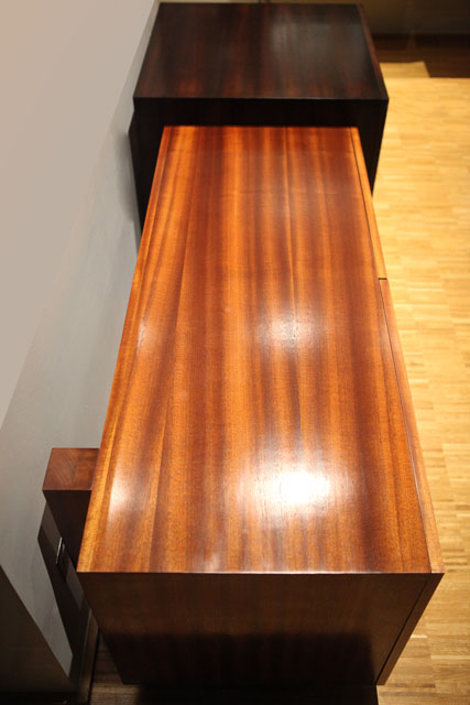 Arnaud Trimaille Architecte d'Intérieur - réalisation enfilades acajou