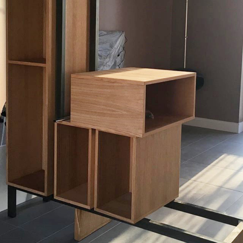 STUDIO COD - Création bibliotheque - Ebeniste Olivier Lassalle