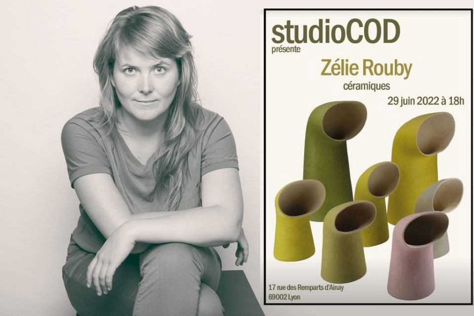 Exposition de Zélie Rouby - Céramiques STUDIO COD, juin et juillet 2022